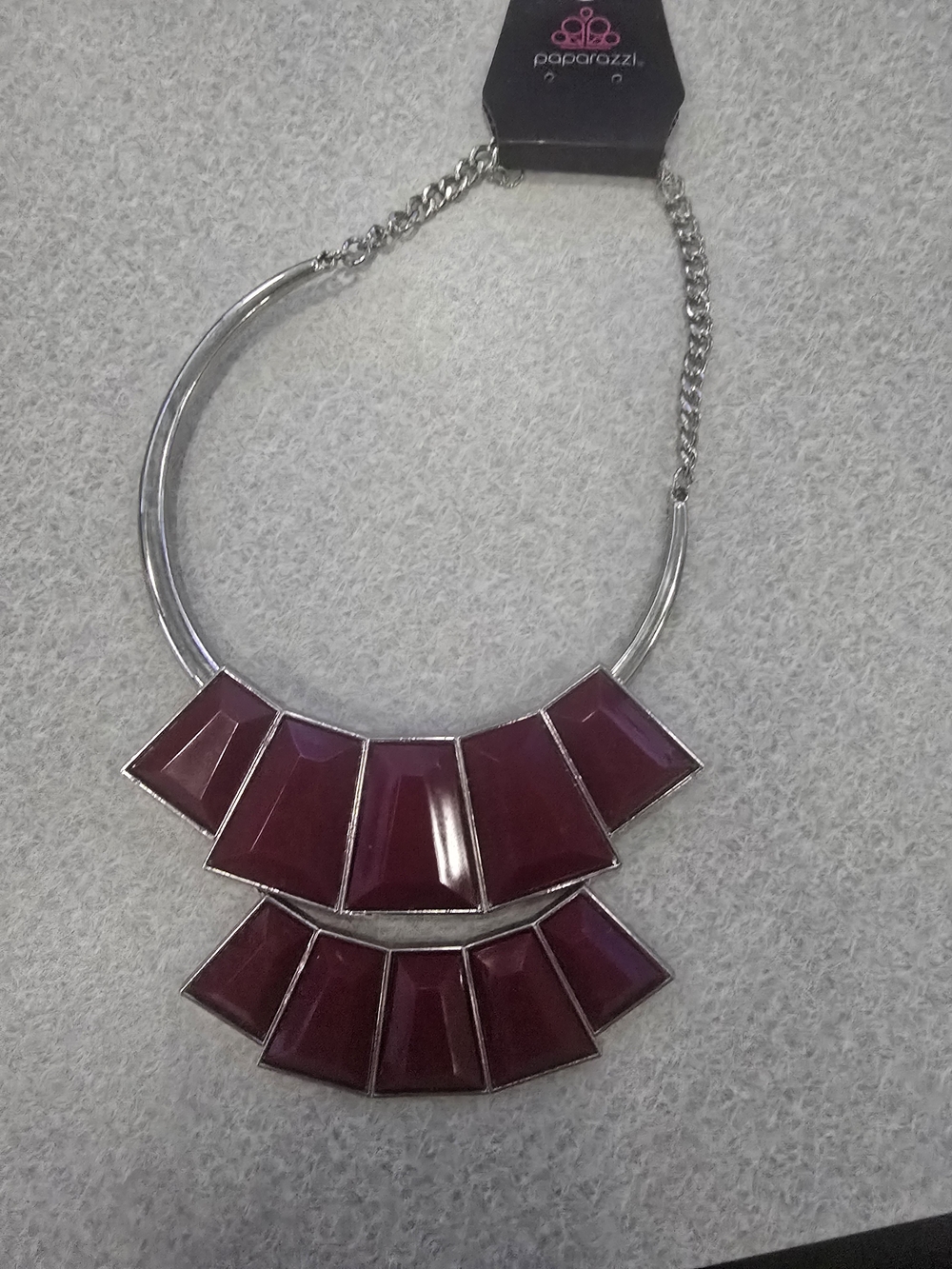 Paparazzi Wine Statement Bib Necklace